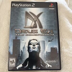 Deus Ex: The Conspiracy Sony PlayStation 2 PS2 2002 Video Game Eidos CIB Manual